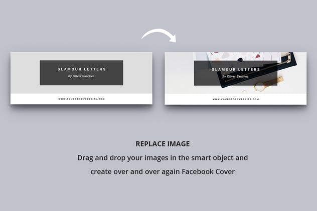 简约排版Facebook脸书网封面Banner设计模板素材库精选Vol.7 Facebook Cover Vol. 7插图(2)