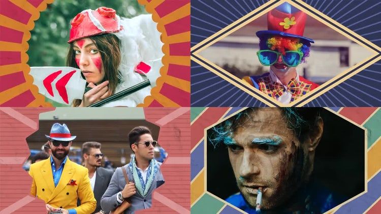 复古元素很酷动画素材库精选AE模板