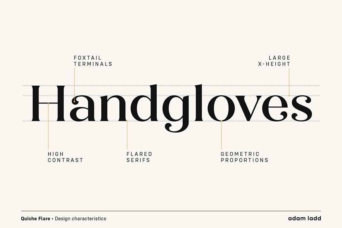 宽条纹衬线英文字体家族 Quiche Flare Font Family插图(3)