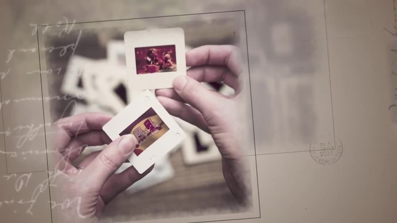 明信片幻灯片演示素材库精选AE模板