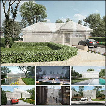 建筑别墅花园室外场景素材之家精选3D模型