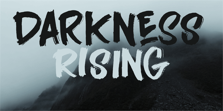 Darkness Rising DEMO font插图 Darkness Rising DEMO font插图