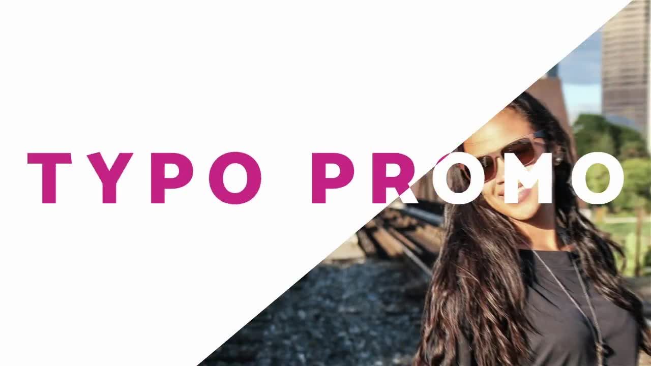 快速动态动画的排版标题幻灯片素材库精选AE模板