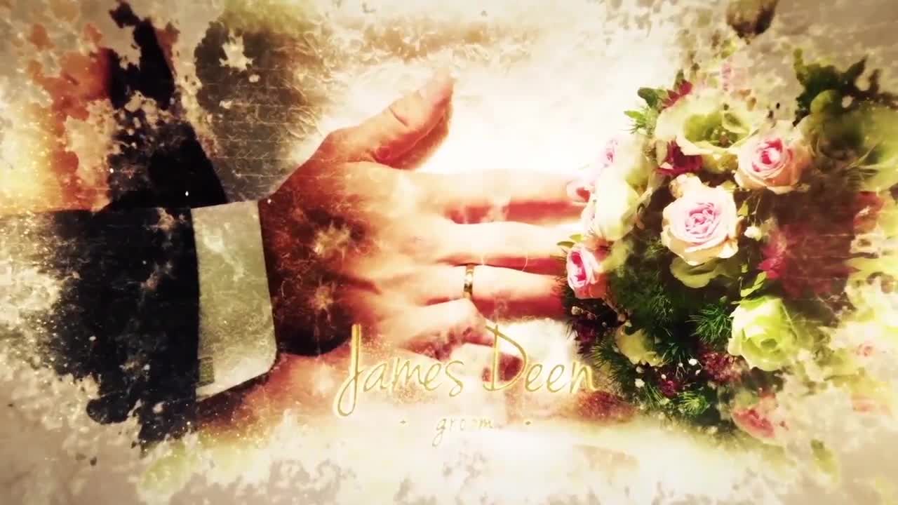 婚礼幻灯片动画素材库精选AE模板