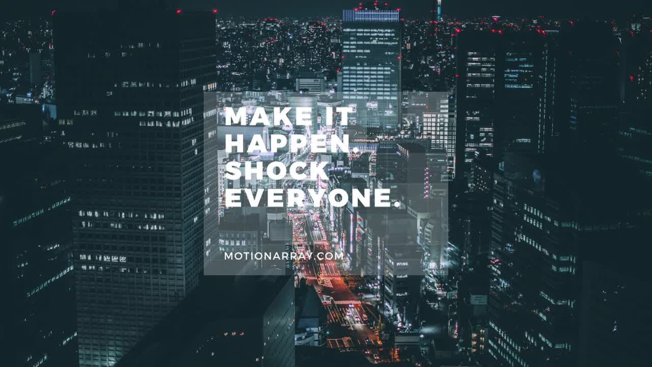 简单设计的下三分之一全屏标题动画素材库精选AE模板