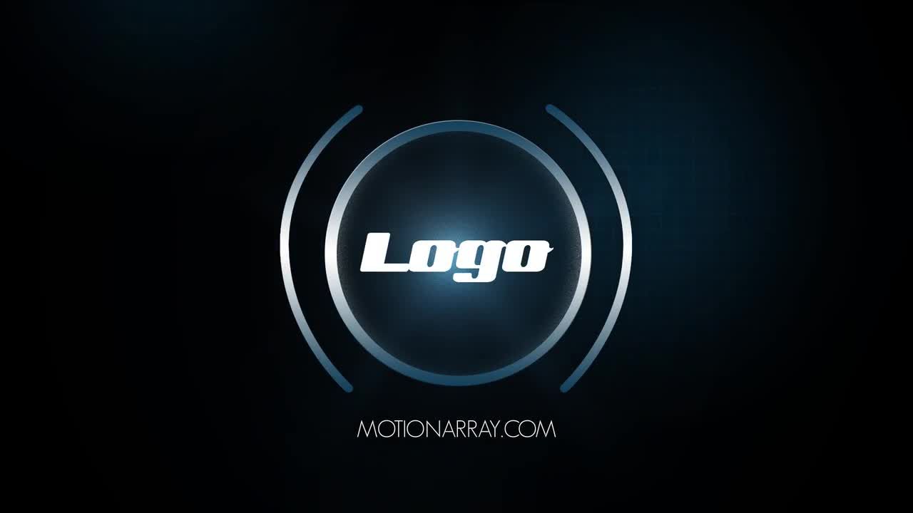 时尚音乐波形可视化节奏logo展示AE模版