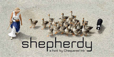 Shepherdy font素材之家精选英文字体