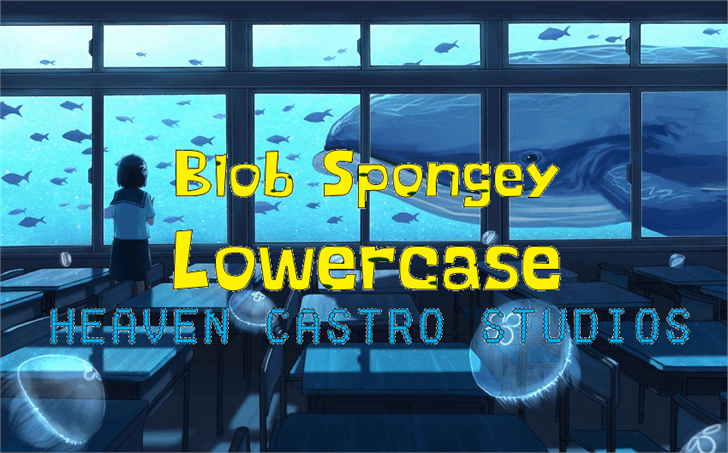 Blob Spongey Lowercase font插图 Blob Spongey Lowercase font插图