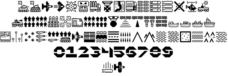 Militaricons font插图3