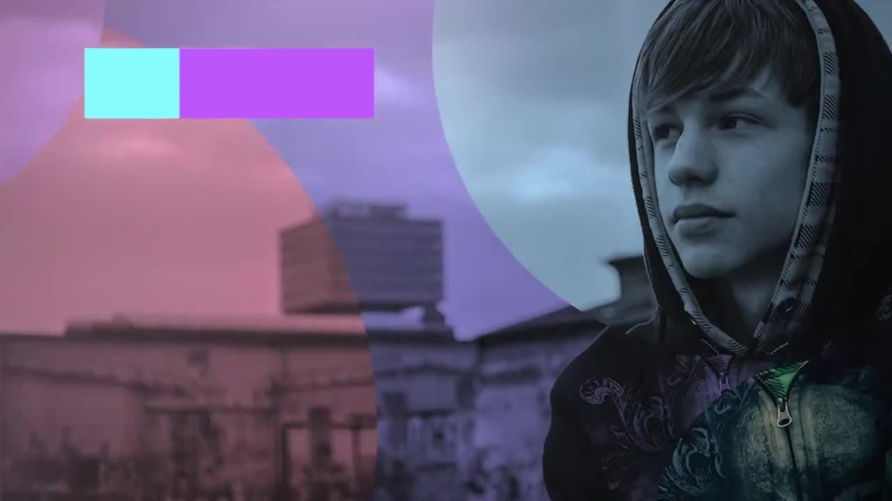 创意漏光效果色彩圆圈过渡效果素材库精选pr模板