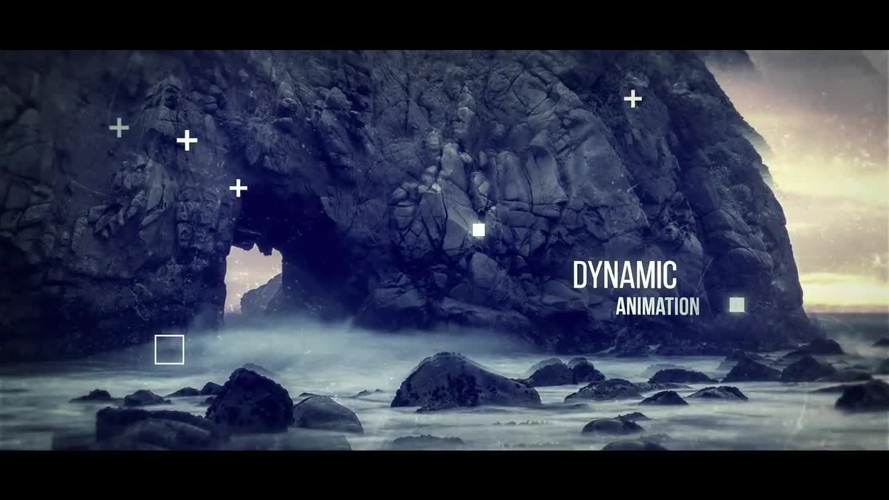 现代抽象视差开场幻灯片过渡效果素材库精选AE模板