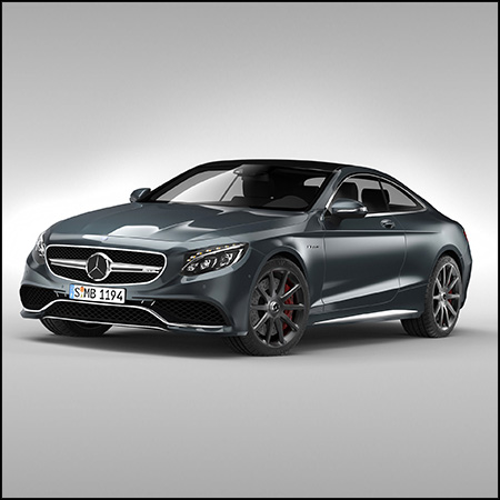 梅赛德斯-奔驰S63 AMG COUPE 2015款汽车素材之家精选3D模型