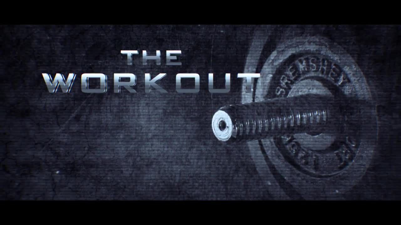 原始激进的锻炼标题预告片素材库精选AE模板