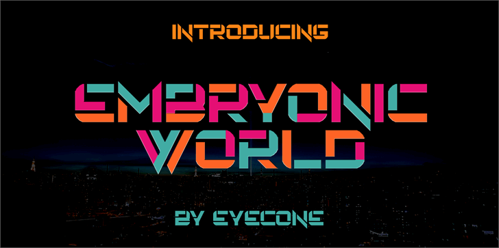 Embryonic World font插图 Embryonic World font插图