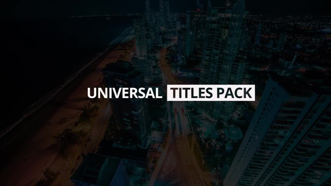 现代定制和优雅动画的全屏标题素材库精选pr模板