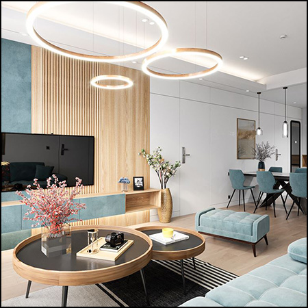 客厅卧室到厨房间室内场景素材之家精选3D模型