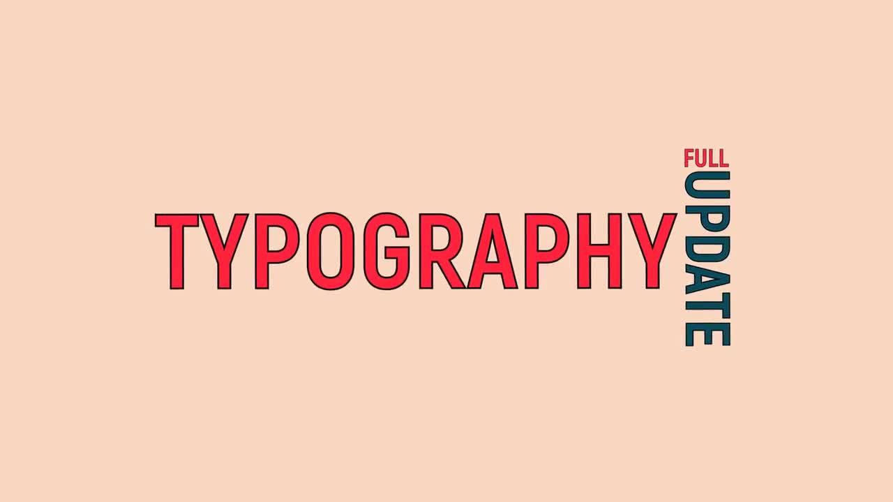 素材库精选AE模板16个精美动态排版标题