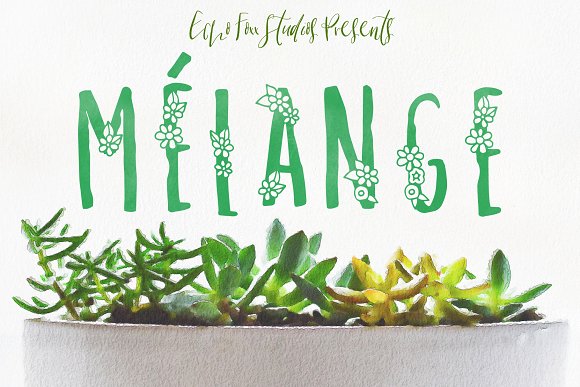 Melange A Flower Font for Spring素材之家精选英文字体