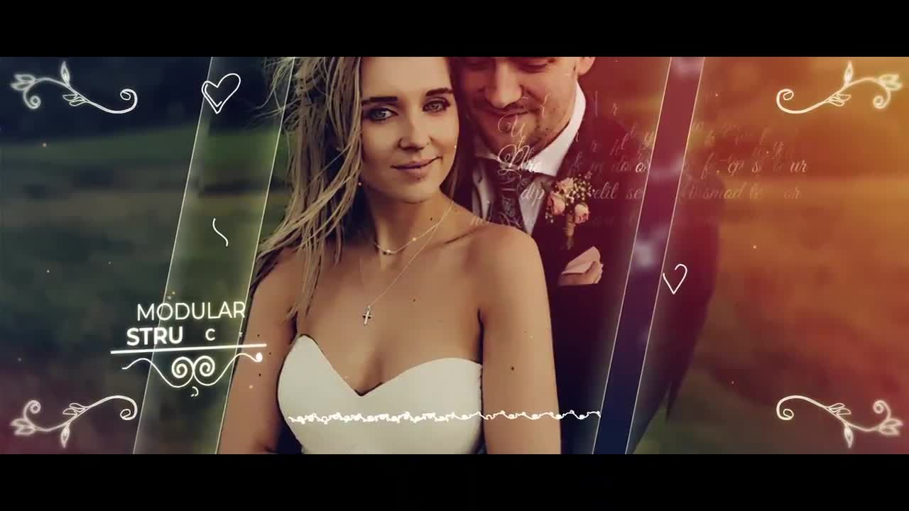 Wedding Slideshow婚礼幻灯片动画素材库精选AE模板