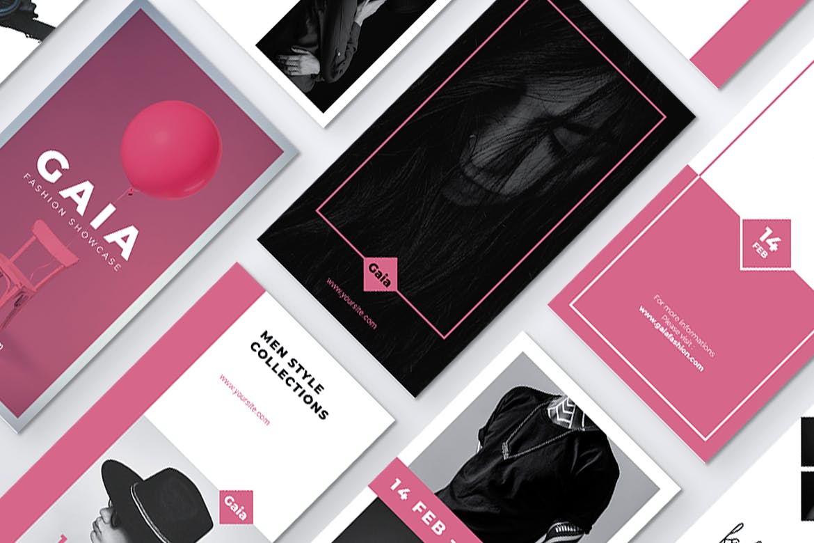 时装秀/时尚品牌推广Instagram社交素材包 GAIA Fashion Store Instagram Stories插图(4)