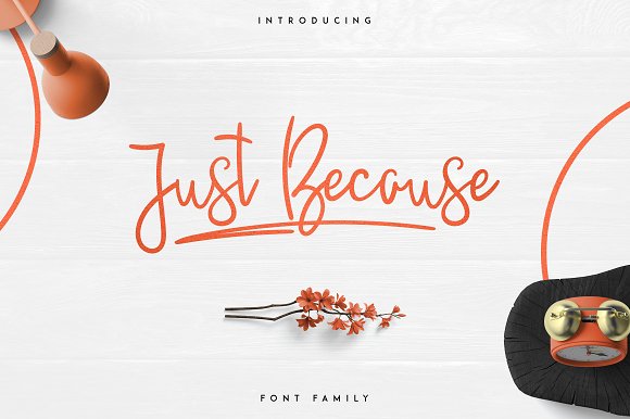 JustBecause font family素材之家精选英文字体