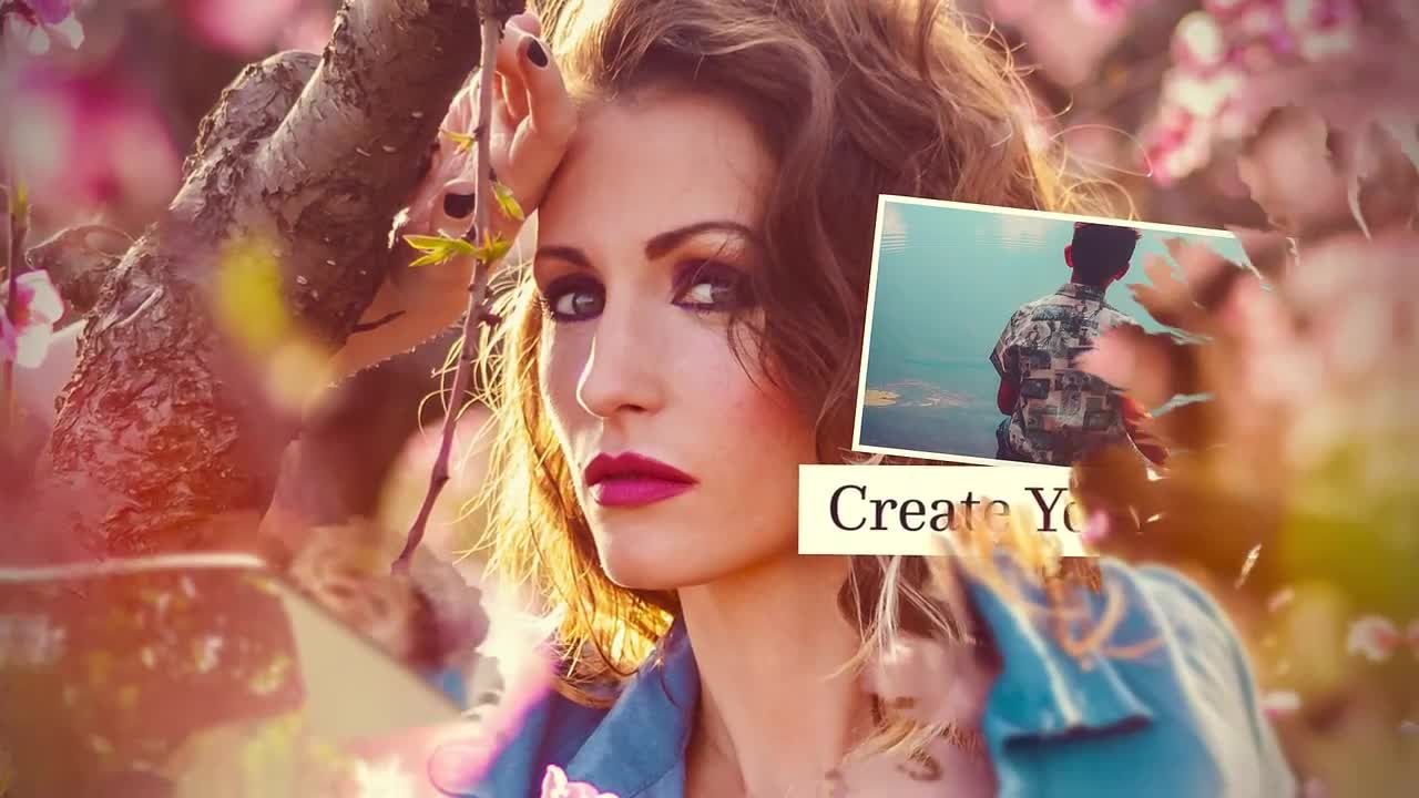 时尚春季幻灯片动画素材库精选AE模板