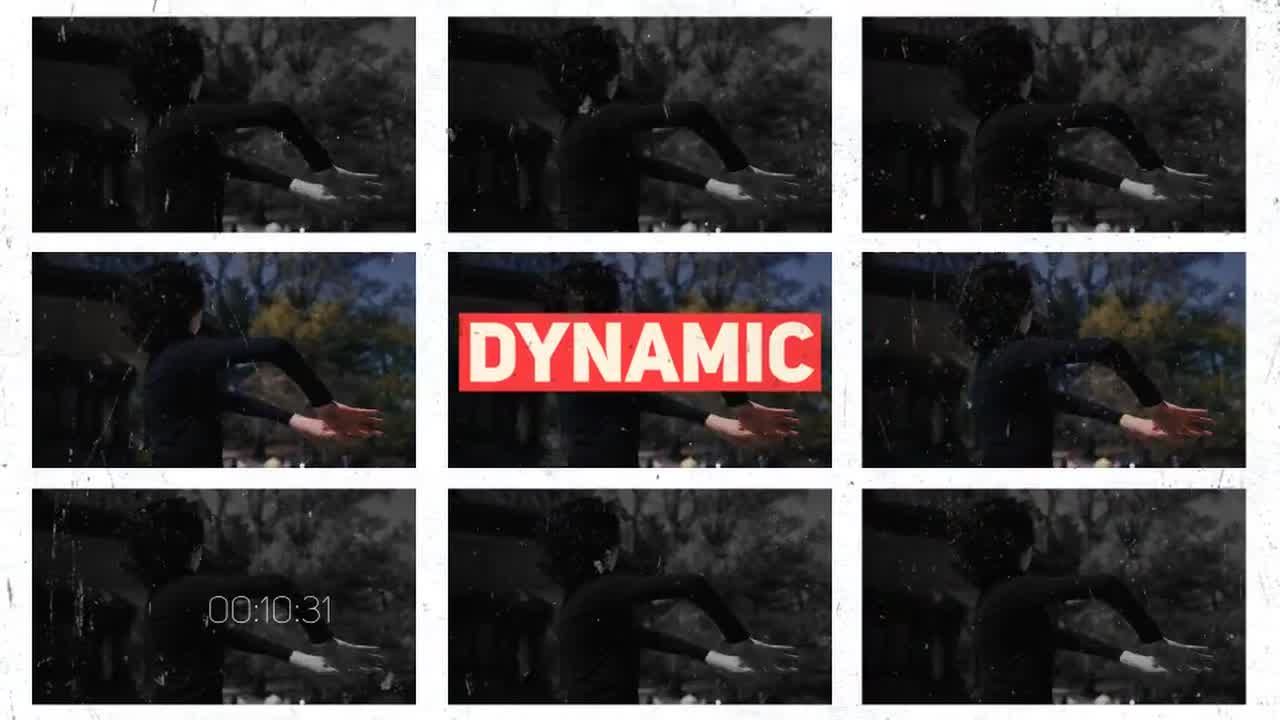 酷炫的极限运动照片展示素材库精选AE模板