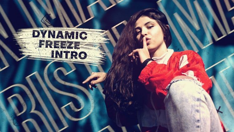 动态冻结特效Pr模板