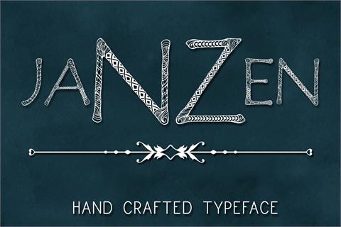 JanzenPersonalUse font素材之家精选英文字体