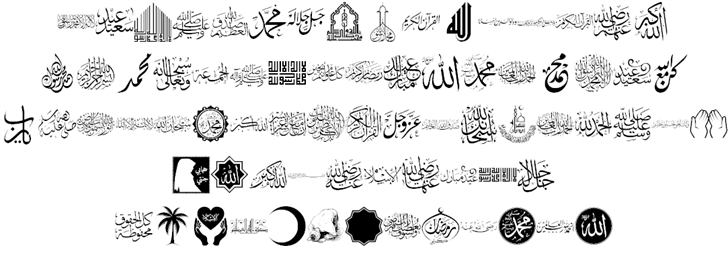 font islamic color font插图2