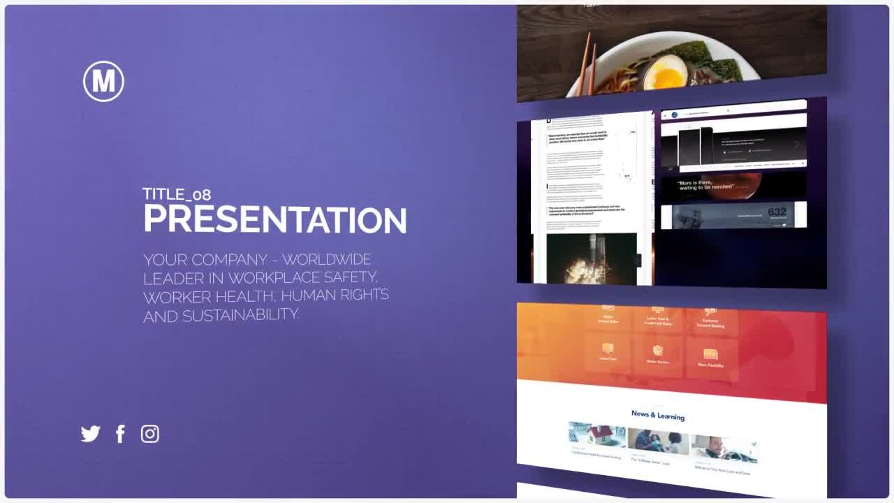 Web企业幻灯片动画素材库精选AE模板