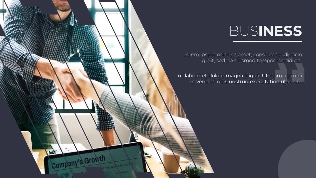 现代简洁时尚的企业幻灯片素材库精选AE模板