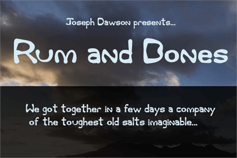 Rum and Bones font素材之家精选英文字体