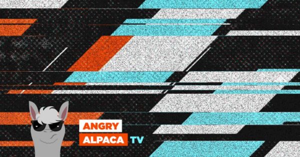 视频信号故障动画特效Logo演示素材库精选AE模板v1 Dynamic Logo Intro V1