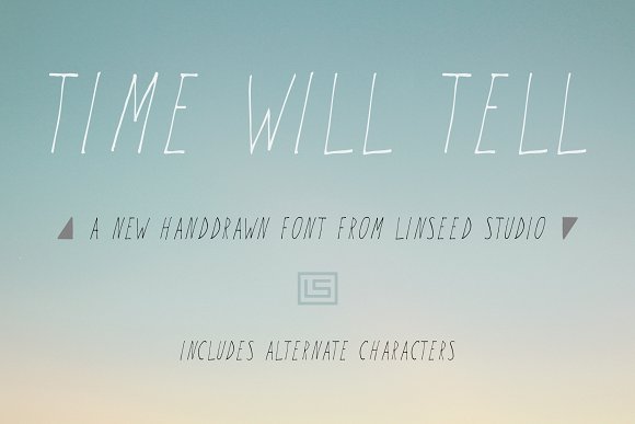 Time Will Tell Display Font素材之家精选英文字体