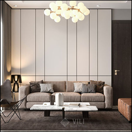 现代客厅场景素材之家精选3D模型By Anh Viet Tran