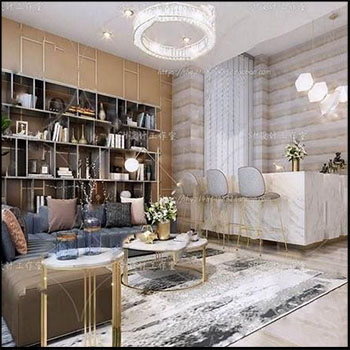 美容院/水疗中心大厅接待室内场景素材之家精选3D模型