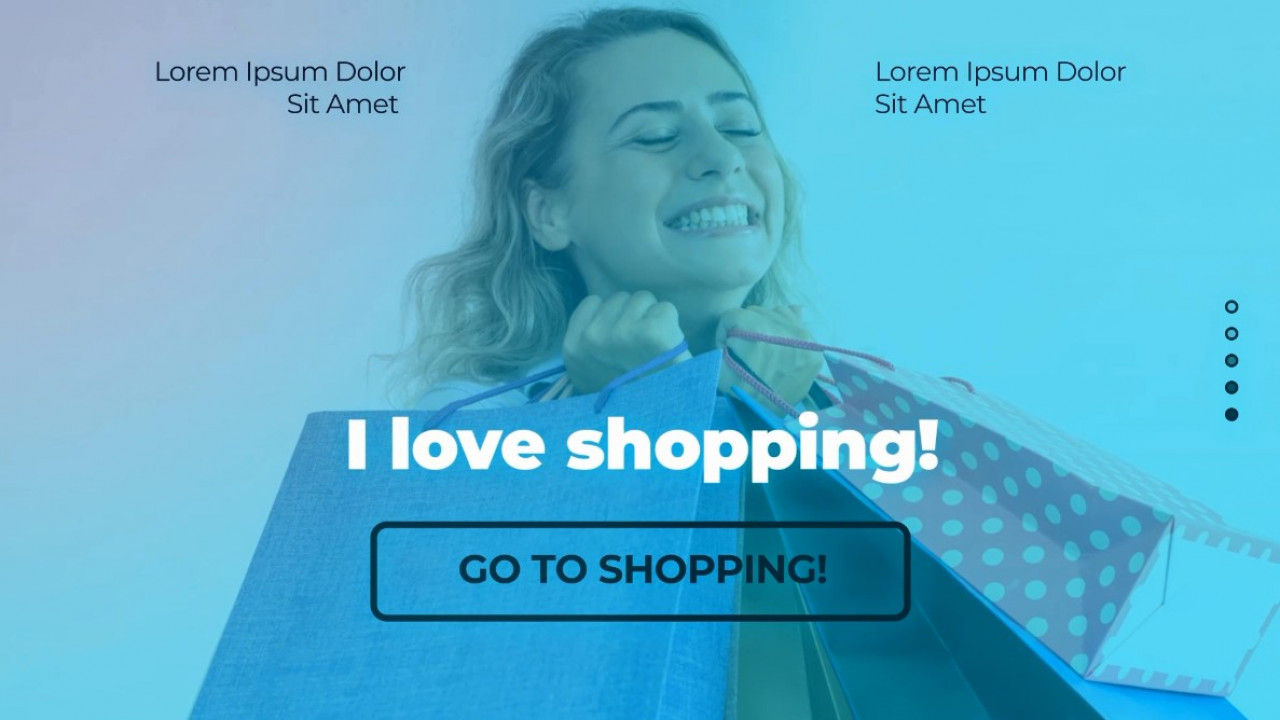 简洁具有动画效果的购物素材库精选AE模板