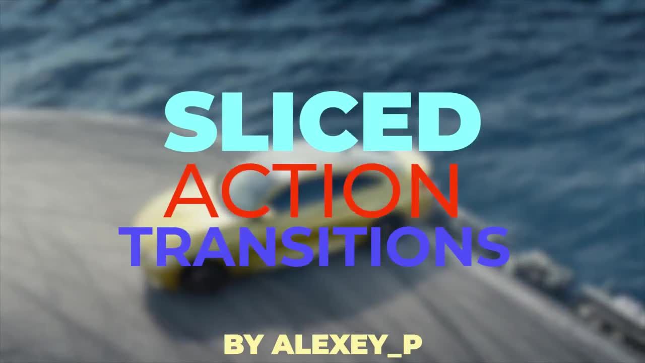 10个创造性的切片动作过渡Pr模板