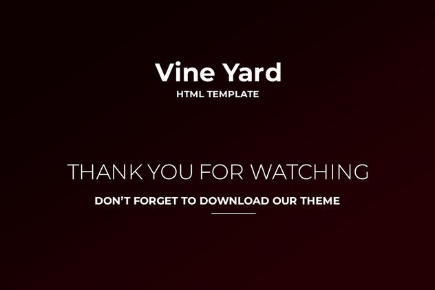 葡萄酒品牌网站设计HTML模板素材库精选 Vine Yard HTML Template插图(2)