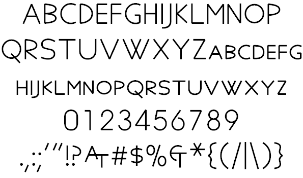 Symbolic Scient font插图1