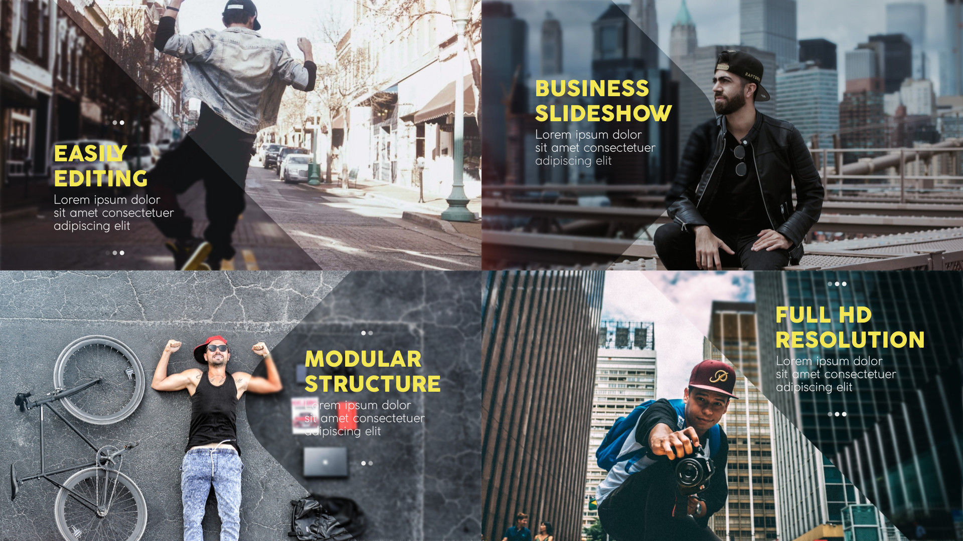 整齐的公司宣传介绍素材库精选AE模板