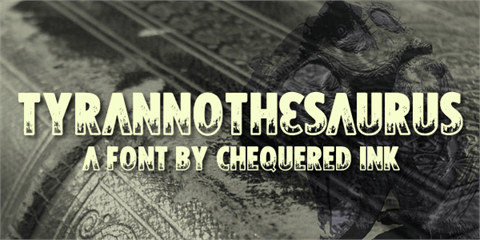 Tyrannothesaurus font素材之家精选英文字体