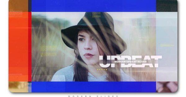 现代拼图特效幻灯片开场视频素材库精选AE模板 Modern Upbeat Slides