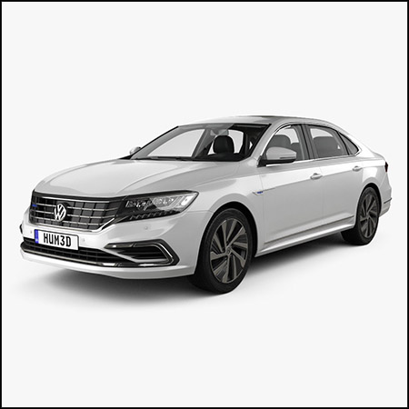 大众帕萨特PHEV CN-spec 带内饰 2019汽车素材之家精选3D模型