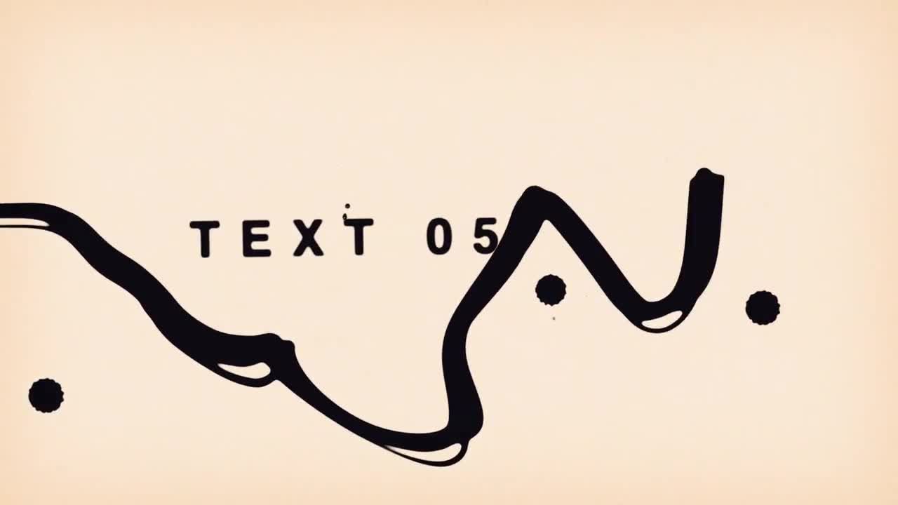 简洁有机的绘制笔触素材库精选AE模板