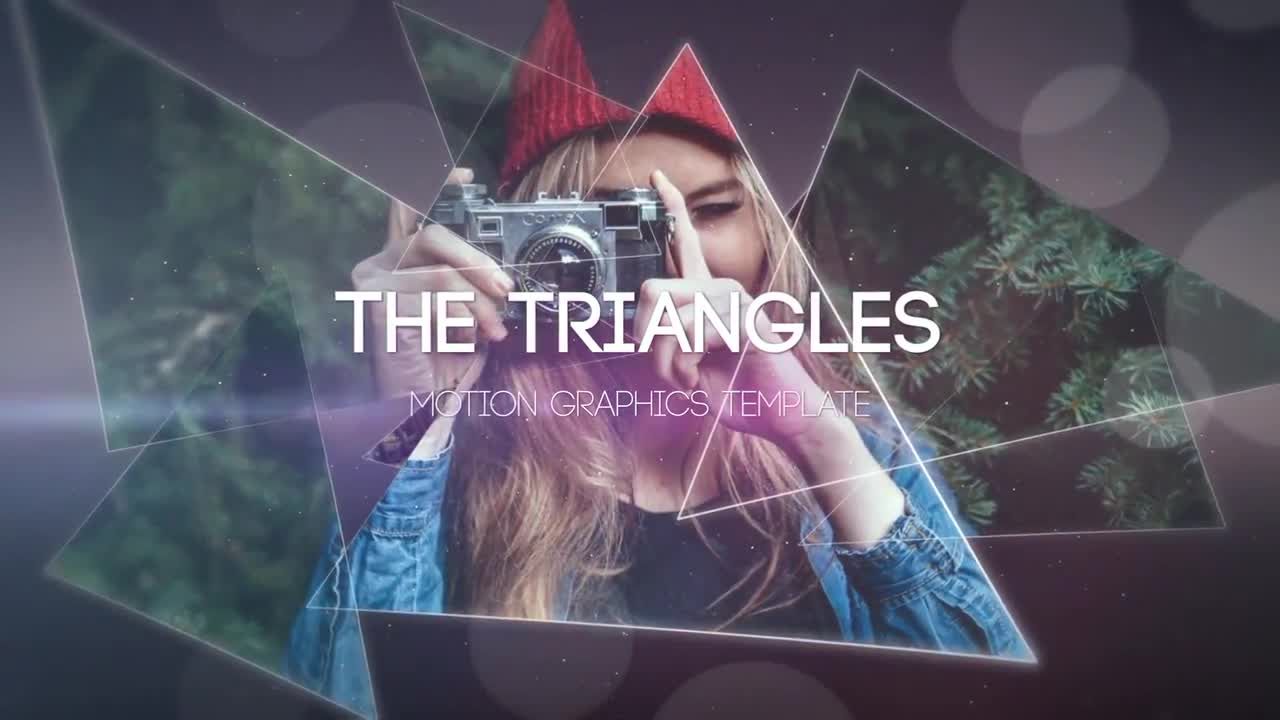 独特设计的三角形素材库精选AE模板
