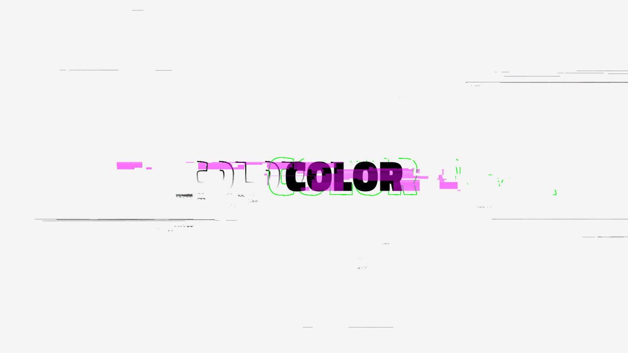 小故障颜色标志显示素材库精选AE模板