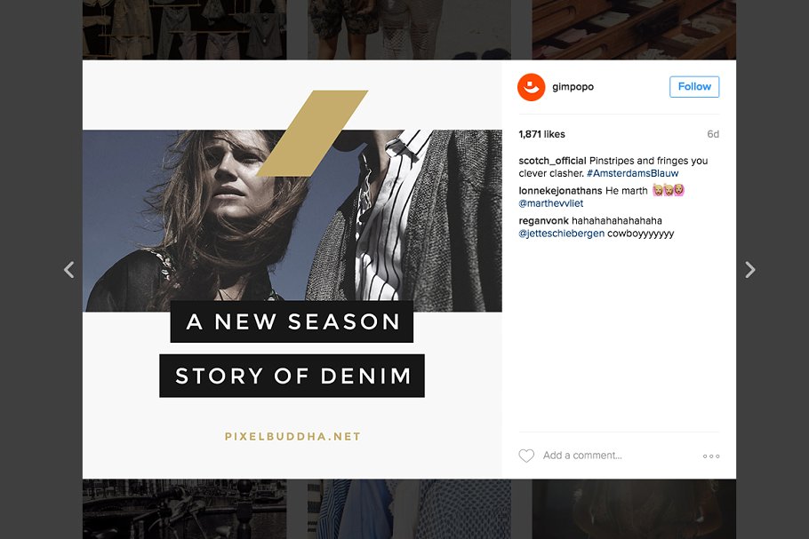 时尚服饰主题社交媒体贴图模板素材库精选 Social Media Handler Kit插图(3)