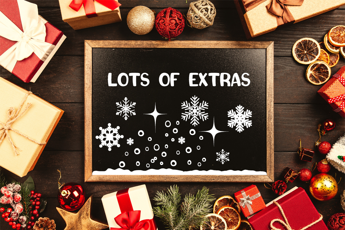 Christmas Mornings Font with Bonus ExtrasRegular Font插图2